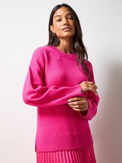 Ro&Zo Rib Detail Jumper, Pink, Pink