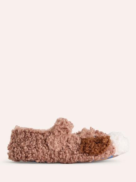 Mini Boden Kids' Borg Bear Slippers, Dog, Dog
