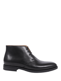 Jones Bootmaker Gordon Leather Lace-Up Boots, Black