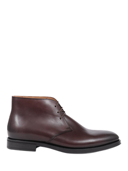 Jones Bootmaker Gordon Leather Lace-Up Boots, Dark Brown