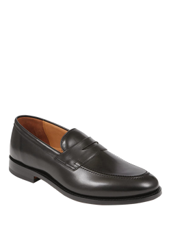 Jones Bootmaker Barcelona 2 Leather Loafers, Black - view 2, Black