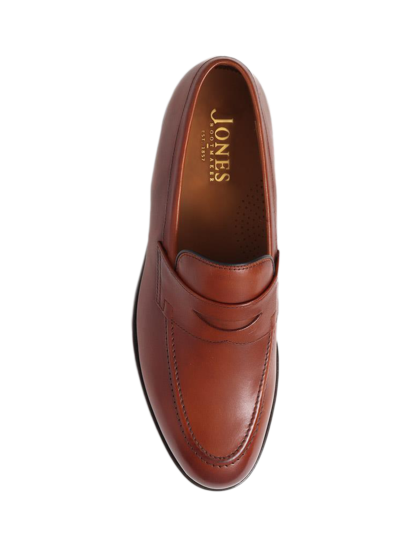 Product image 4 of 5, which shows Jones Bootmaker Barcelona 2 Leather Loafers, British Tan, 6