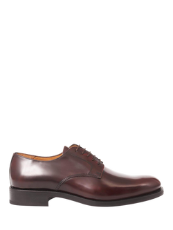 Jones Bootmaker Cambridge 2 Leather Derby Shoes, Burgundy, Burgundy