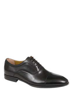 Jones Bootmaker Middleham Waxed Leather Oxford Shoes - view 2, Black