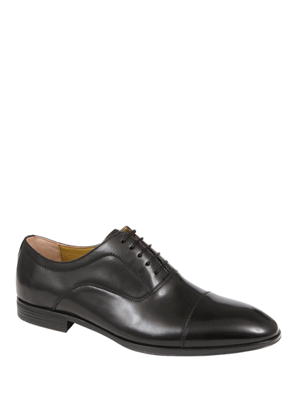 Jones Bootmaker Middleham Waxed Leather Oxford Shoes - view 2, Black