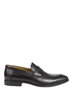 Jones Bootmaker Rushden Leather Loafers, Black, Black