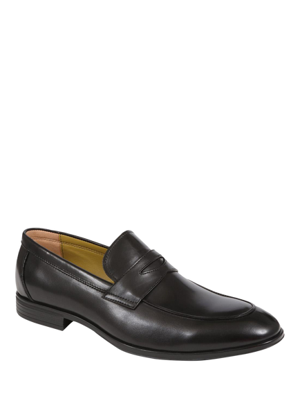Jones Bootmaker Rushden Leather Loafers, Black - view 2, Black
