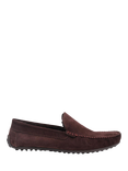 Jones Bootmaker Zain Suede Faux Fur Lined Slippers, Chocolate