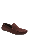 Jones Bootmaker Zain Suede Faux Fur Lined Slippers, Chocolate