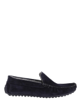Jones Bootmaker Zain Suede Faux Fur Lined Slippers, Navy
