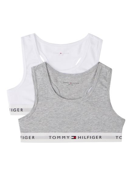 Tommy Hilfiger Bralette, Pack of 2, Grey/White, Grey/White