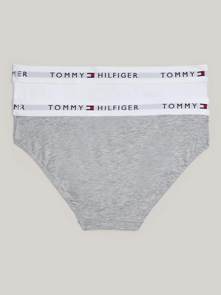 Tommy Hilfiger Kids' Original Bikini Briefs, Pack of 2, Grey - view 2, 