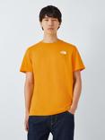 The North Face Redbox Logo Short Sleeve T-Shirt, Gold Black