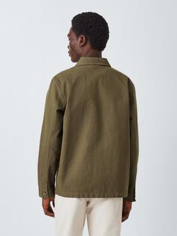 John Lewis Canvas Chore Jacket - view 2, Gothic Olive