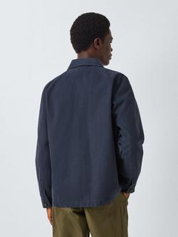 John Lewis Canvas Chore Jacket - view 2, Crown Blue