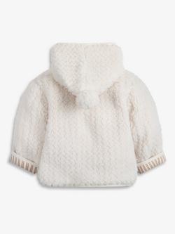 The Little Tailor Baby Sherpa Fleece Jacket - view 2, Cream