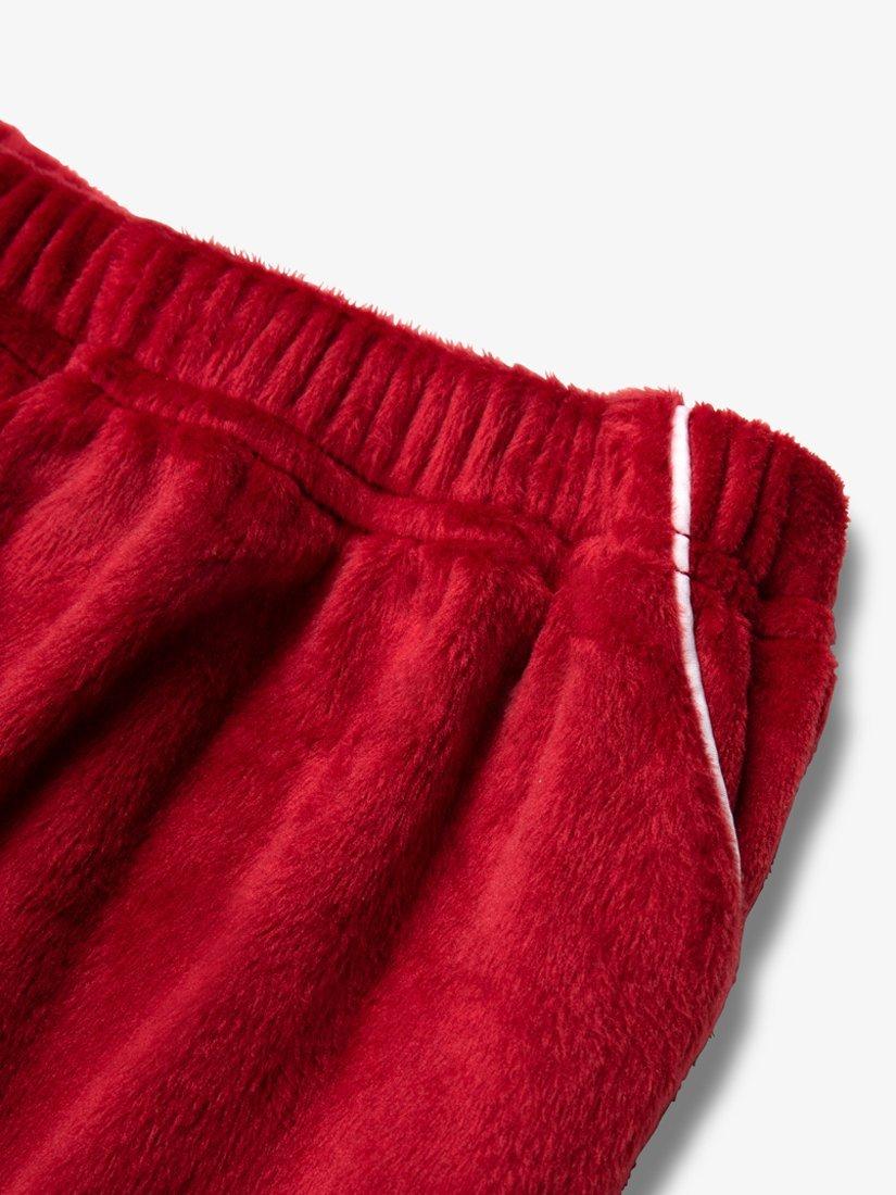 Product image 10 of 11, which shows The Little Tailor Kids' Velour Pyjama Set, Red, 2-3 years