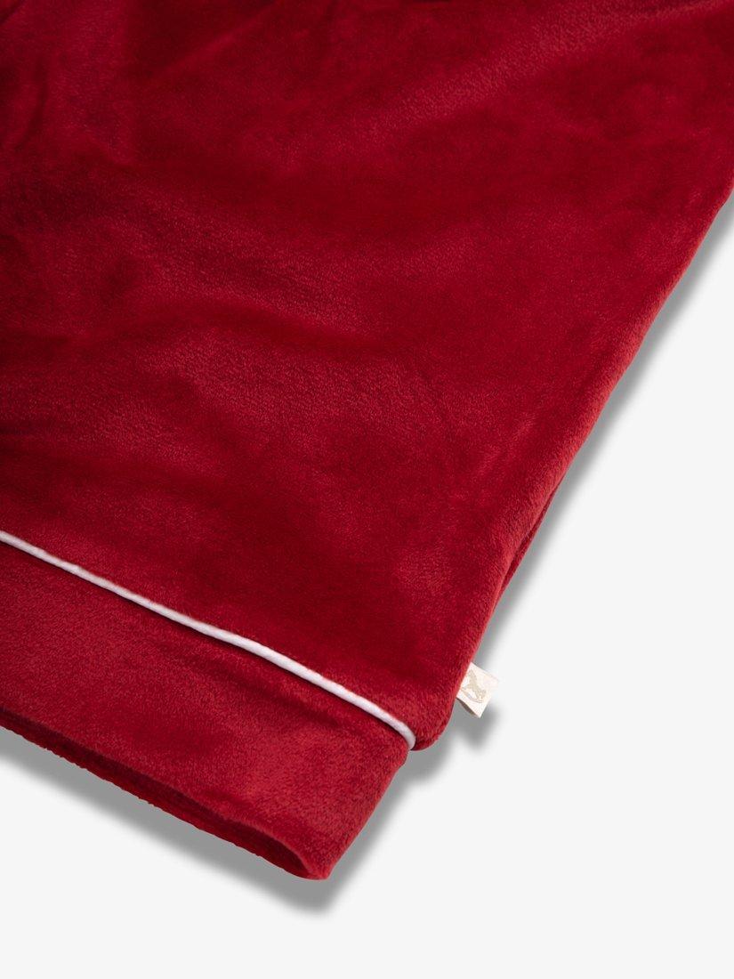 Product image 9 of 11, which shows The Little Tailor Velour Pyjama Set, Red, S