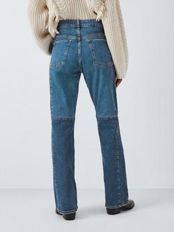 AND/OR Sierra Slim Fit Patchwork Detail Jeans, Blue - view 2, Blue