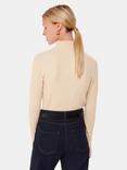 Whistles Textured Detail High Neck Jumper, Ivory