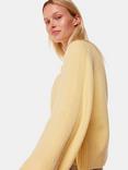 Whistles Alana Wool Blend Crew Jumper, Yellow