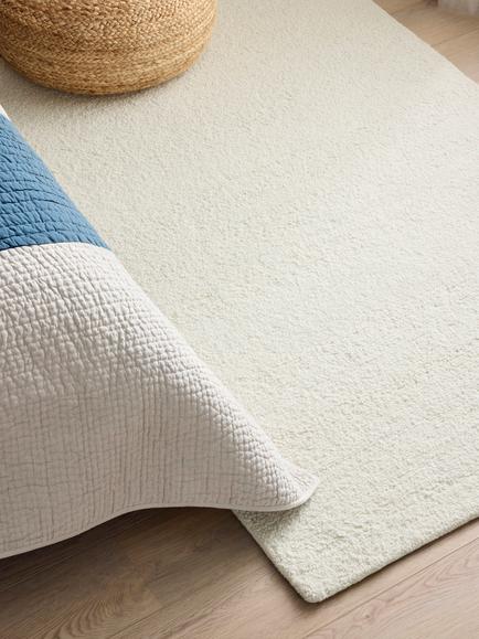 John Lewis Boucle Pure Wool Hand Tufted Rug, Ivory - view 2, Ivory