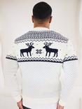 The Little Tailor Mens Fairisle Christmas Jumper, Cream