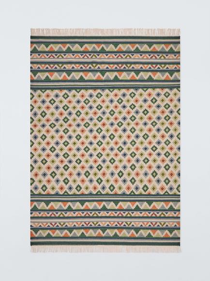 John Lewis Mori Border Rug, Multi, Multi
