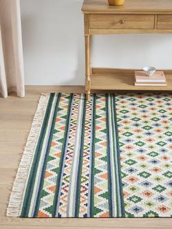 John Lewis Mori Border Rug, Multi - view 2, Multi