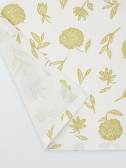 John Lewis Wildflower Print Cotton Tablecloth, Pistachio - view 2, Pistachio