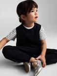 Mango Kids' Juliap Trouser and Tank Top Set, Navy