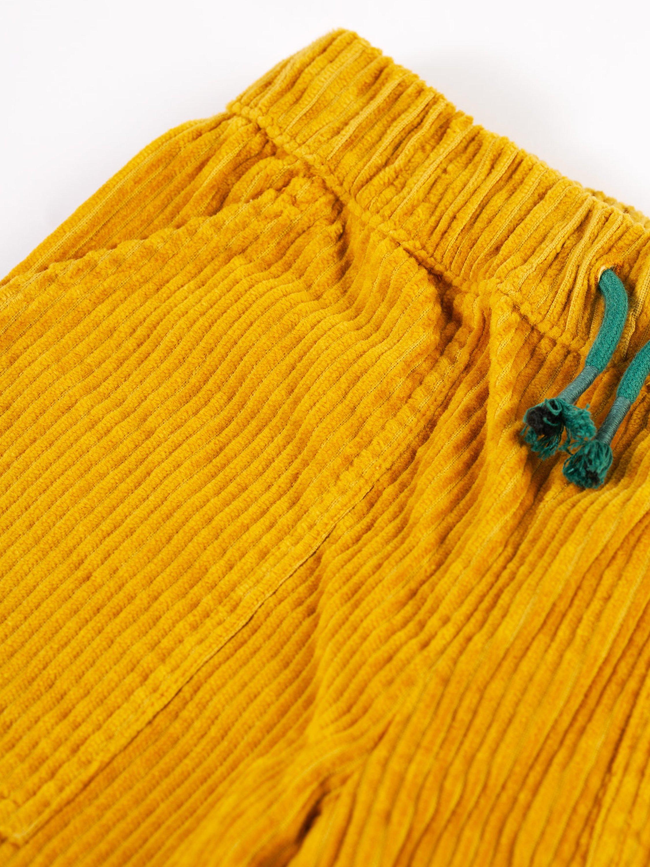 Product image 5 of 6, which shows Frugi Kids' Kytto Organic Cotton Corduroy Trousers, Gold, 2-3 years