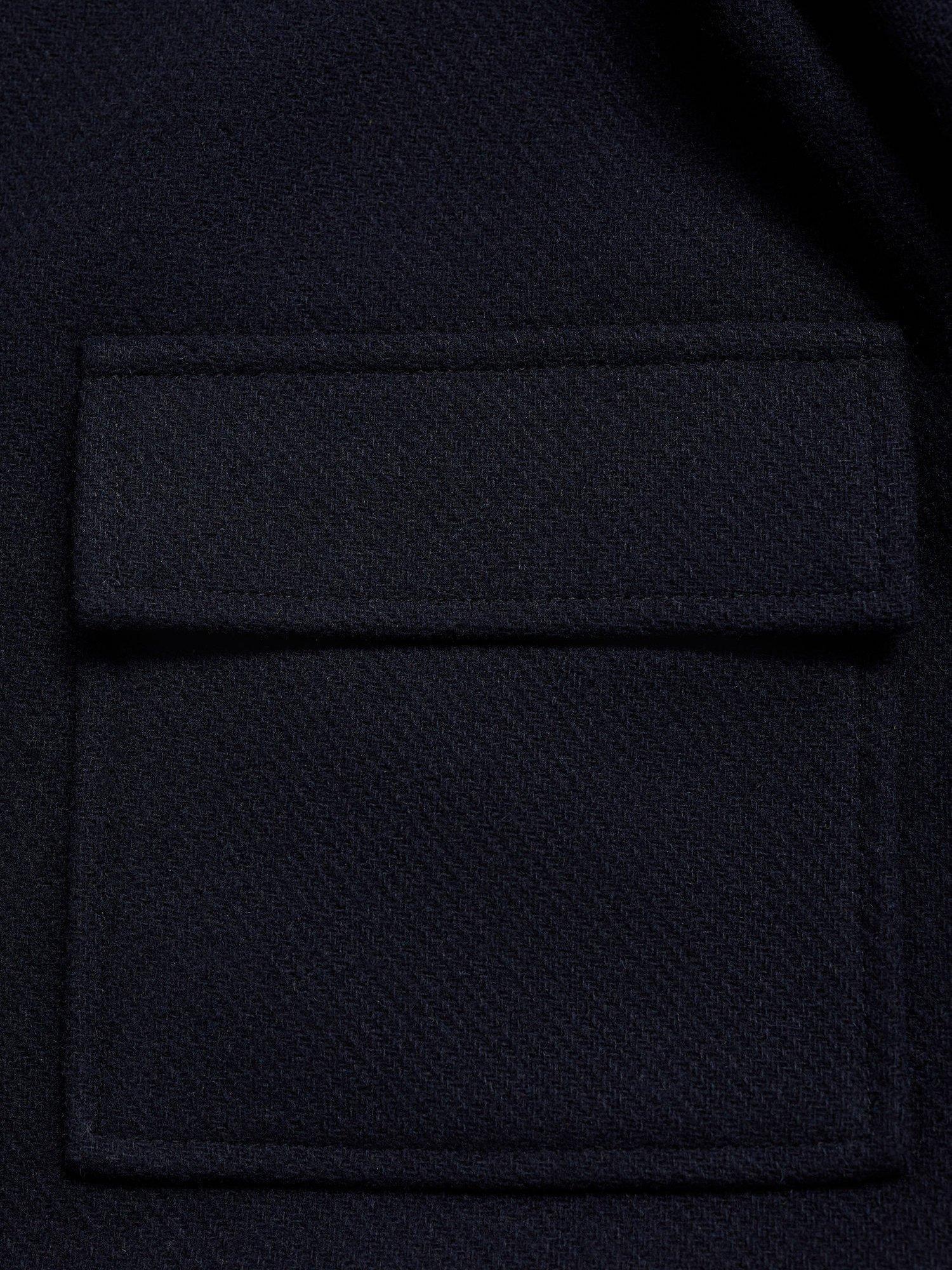 Product image 5 of 7, which shows Mango Kids' Xesca Boxy Jacket, Navy, 6 years