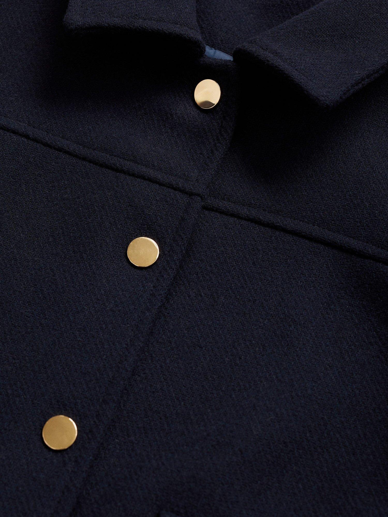 Product image 7 of 7, which shows Mango Kids' Xesca Boxy Jacket, Navy, 6 years