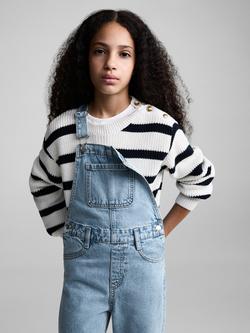 Mango Kids' Amara Dungarees, Open Blue, Open Blue