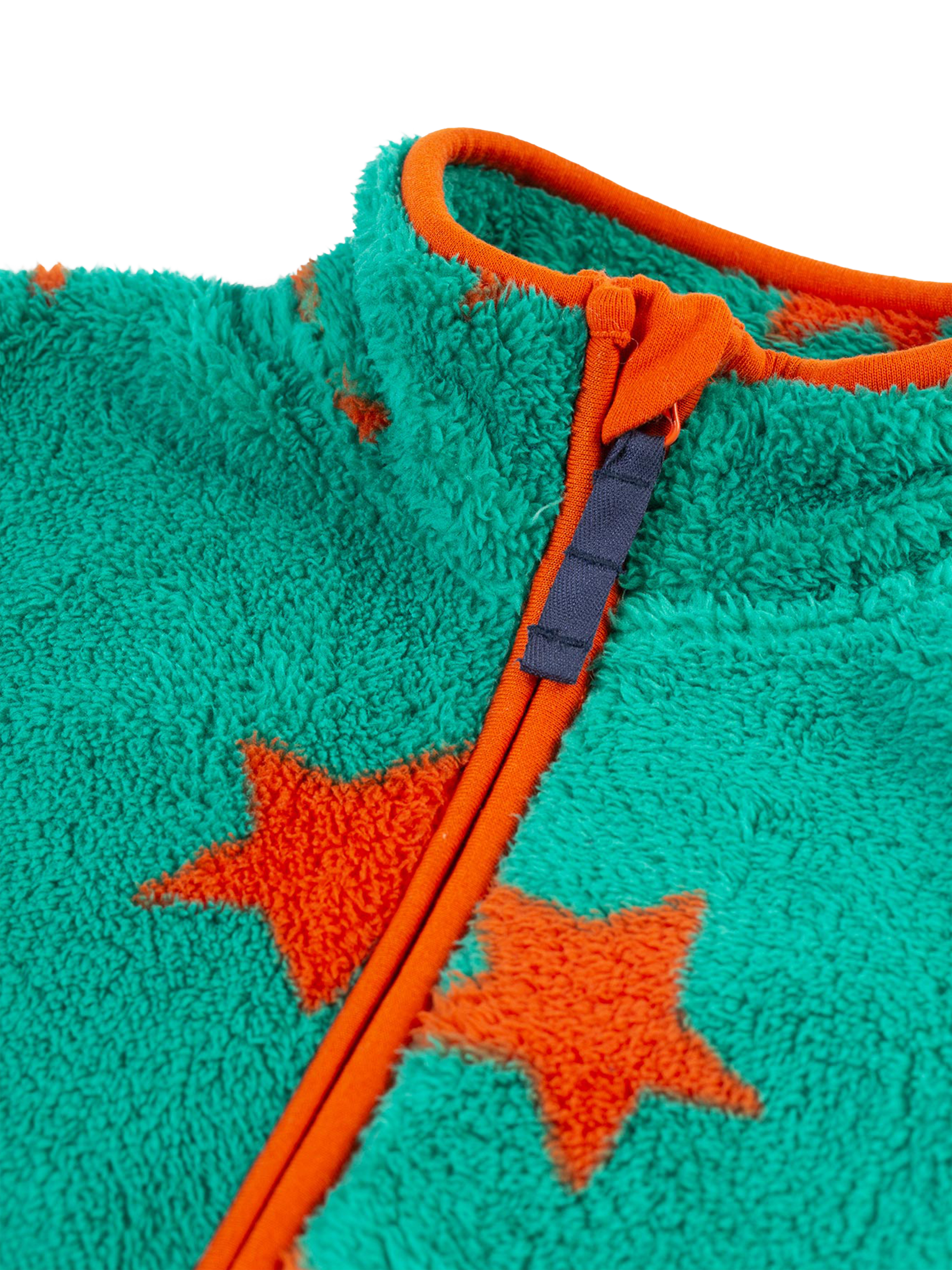 Product image 3 of 5, which shows Frugi Kids' Star Zipped Fleece Jacket, Multi, 12-18 months