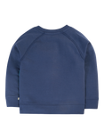 Frugi Kids' Ethan Applique Sweatshirt, Navy Blue