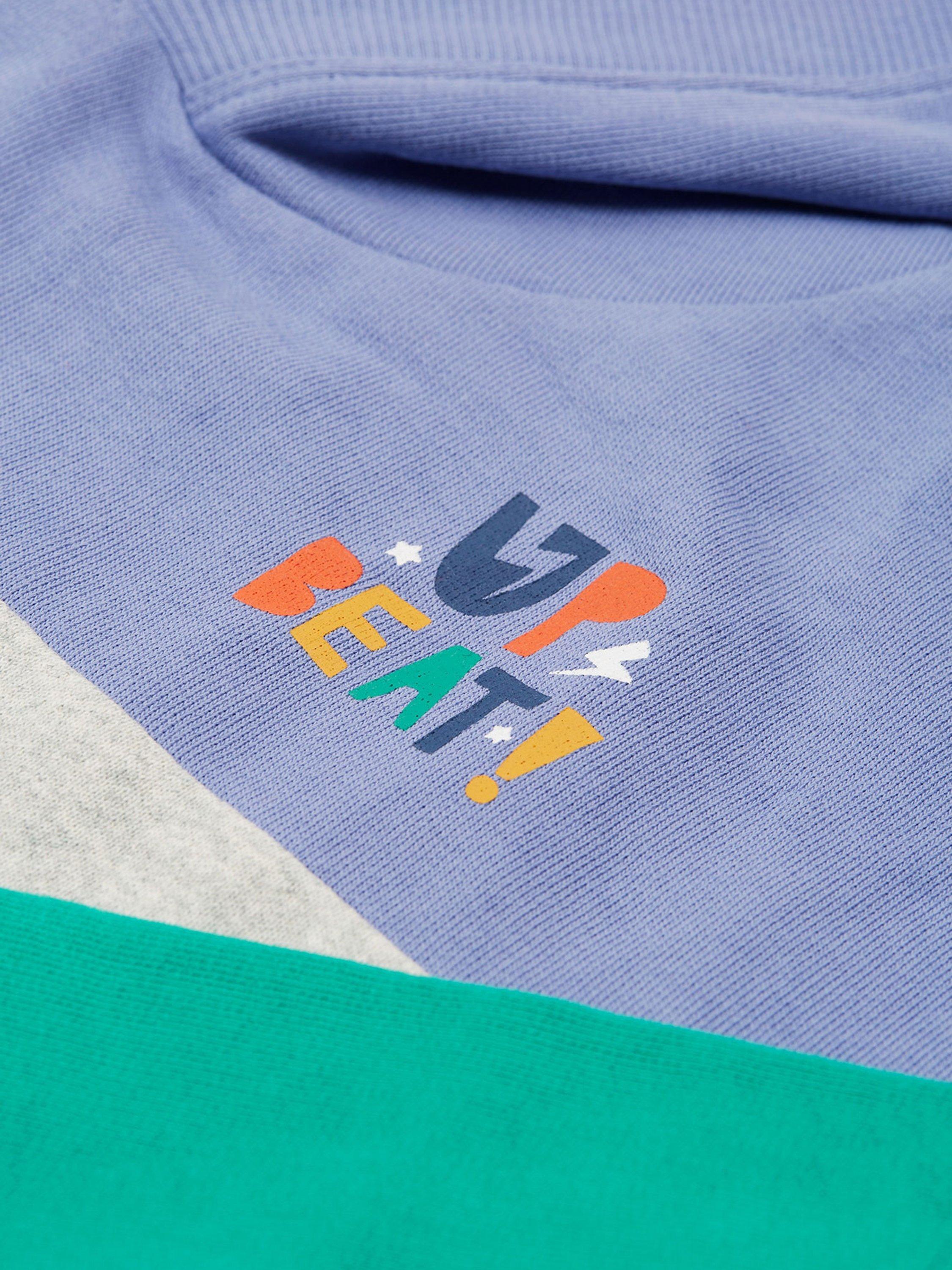 Product image 7 of 7, which shows Frugi Kids' Organic Cotton Colour Block Hoodie, Multi, 2-3 years