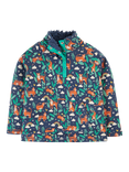 Frugi Kids' Snuggle Organic Cotton Fleece Jumper, Roarsome!, Roarsome!