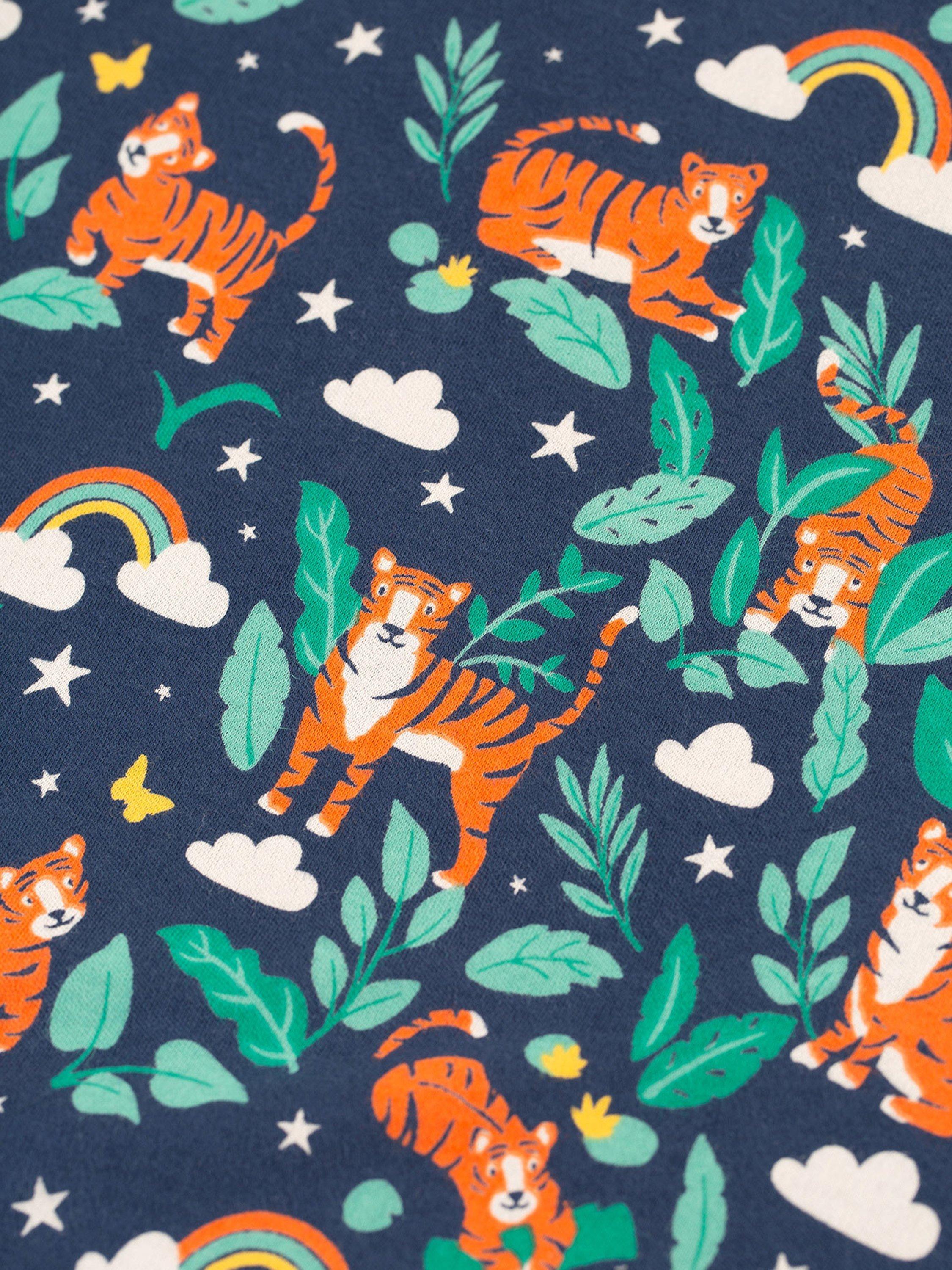 Product image 5 of 5, which shows Frugi Kids' Snuggle Organic Cotton Fleece Jumper, Roarsome!, 9-12 months
