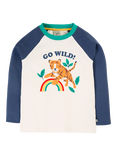 Frugi Kids' Tamar Organic Cotton Raglan Top, Multi