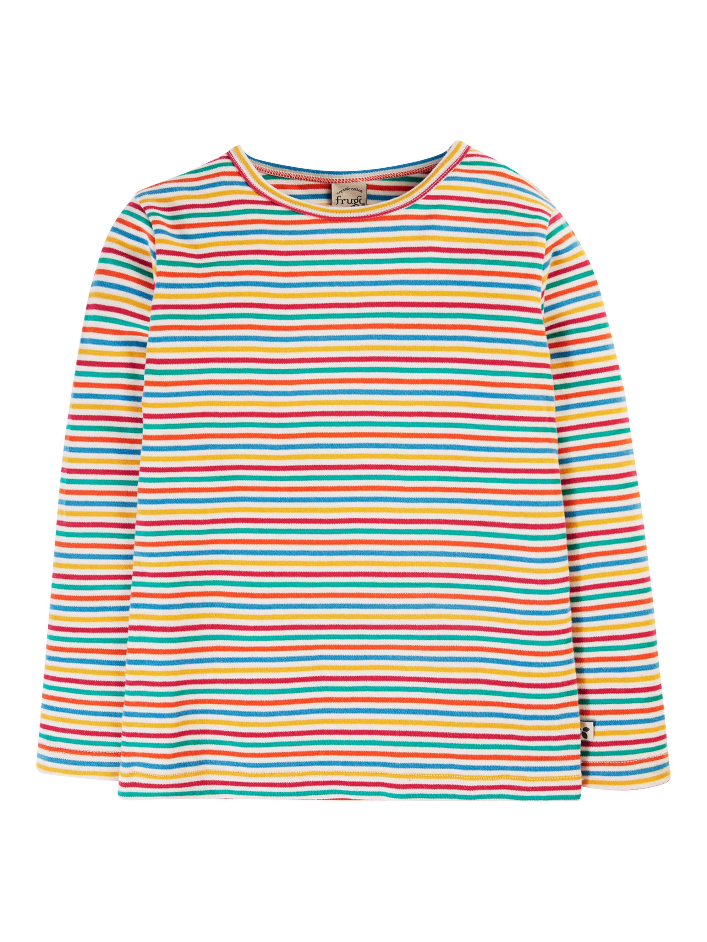 Frugi Kids' Lucia Organic Cotton Striped Top, Multi