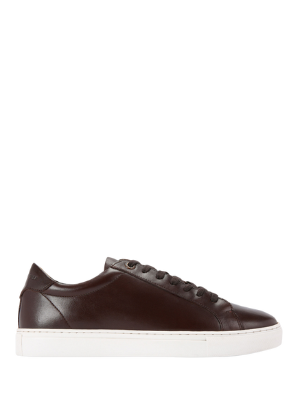 KG Kurt Geiger Fire Leather Trainers, Mid Brown