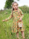 Frugi Kids' Autumn Organic Cotton Printed Dress, Multi