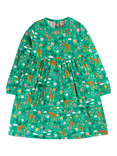 Frugi Kids' Dani Organic Cotton Giraffe Dress, Multi