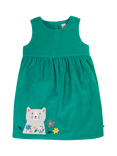 Frugi Kids' Lily Organic Cotton Corduroy Dress, Iguana