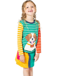 Frugi Kids' Carly Organic Cotton Corduroy Hotchpotch Skirt, Multi