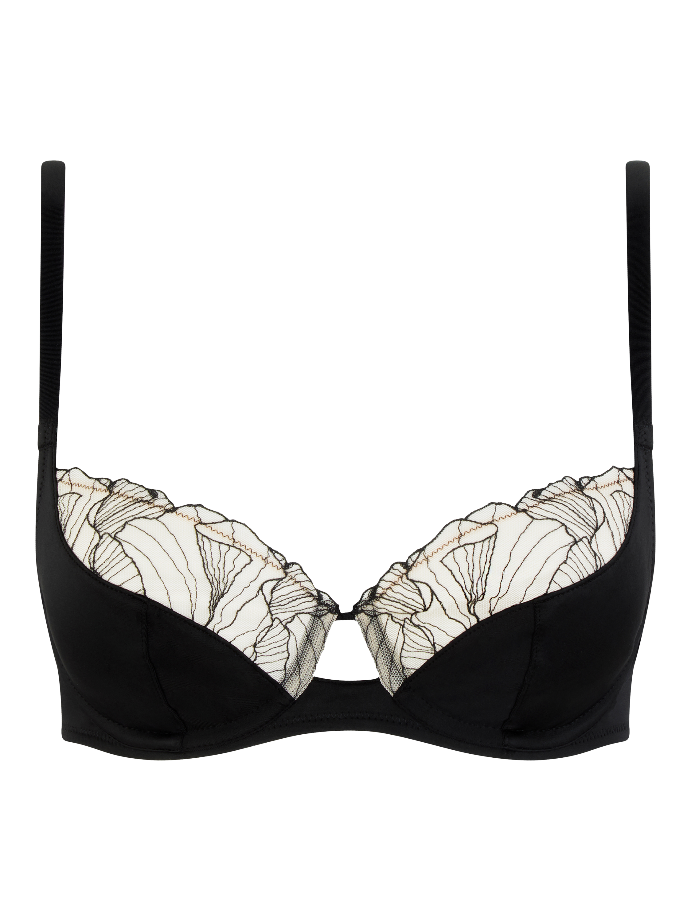 Chantelle Tattoo Love Full Cup Underwired Bra, Black/Golden