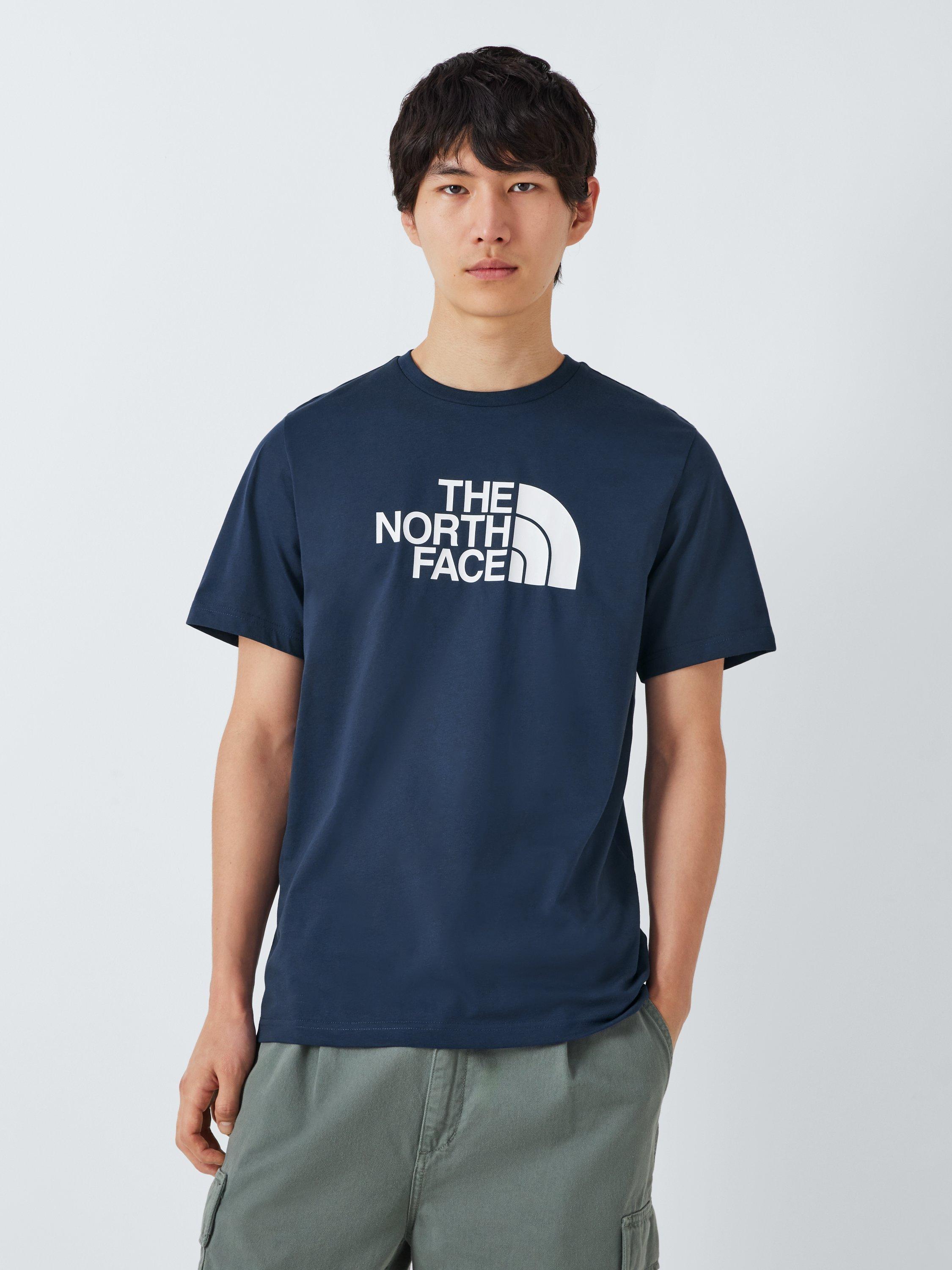 The North Face Easy Cotton Blend Regular Fit Short Sleeve Logo T-Shirt, Summit Navy