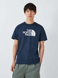 The North Face Easy Cotton Blend Regular Fit Short Sleeve Logo T-Shirt, Summit Navy